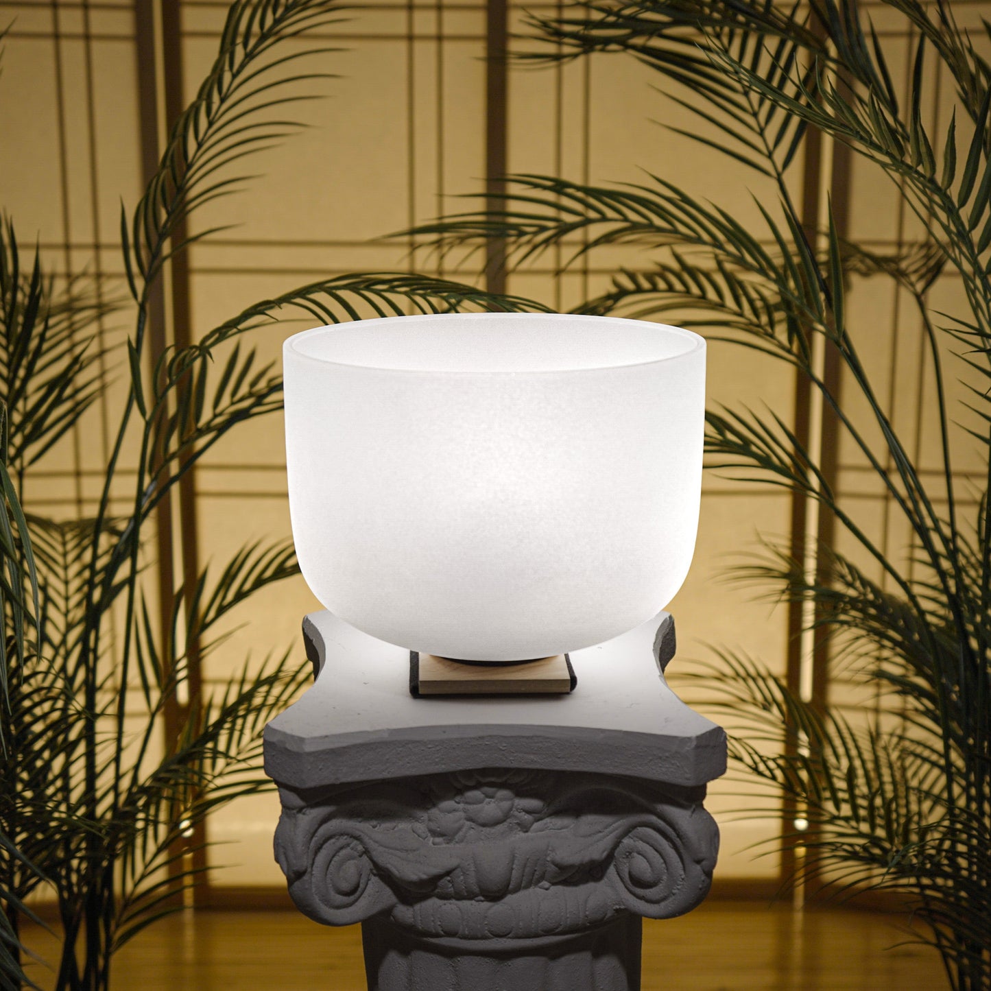 Throat chakra singing bowl