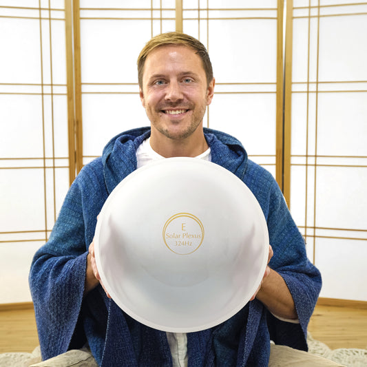 Solar plexus chakra singing bowl