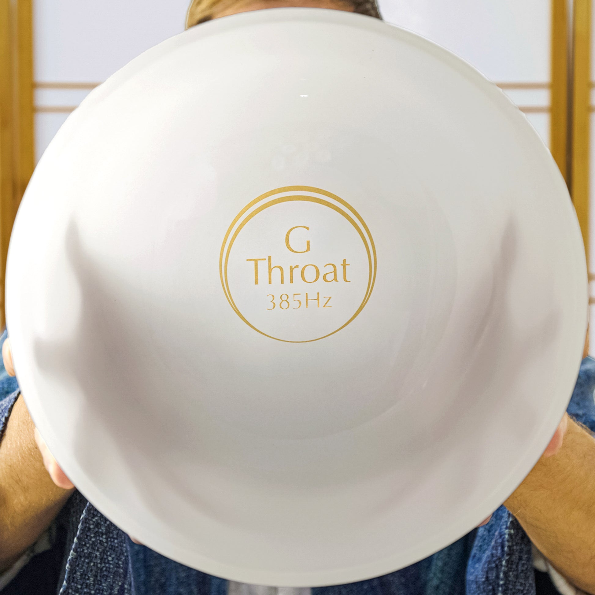 Throat chakra singing bowl