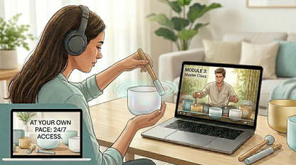 Learn to Play the Crystal Singing Bowls Like Travis